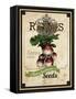 Seed Packet - Radish-The Saturday Evening Post-Framed Stretched Canvas