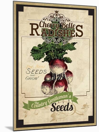 Seed Packet - Radish-The Saturday Evening Post-Mounted Giclee Print