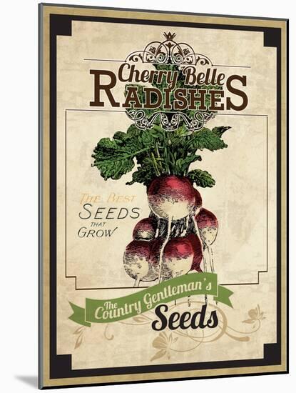 Seed Packet - Radish-The Saturday Evening Post-Mounted Giclee Print