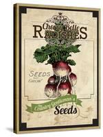 Seed Packet - Radish-The Saturday Evening Post-Stretched Canvas