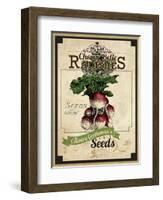 Seed Packet - Radish-The Saturday Evening Post-Framed Giclee Print