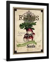 Seed Packet - Radish-The Saturday Evening Post-Framed Giclee Print