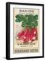 Seed Packet, Radishes-null-Framed Art Print