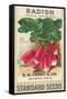 Seed Packet, Radishes-null-Framed Stretched Canvas