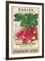 Seed Packet, Radishes-null-Framed Art Print