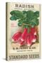 Seed Packet, Radishes-null-Stretched Canvas