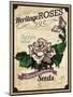 Seed Packet - Roses-The Saturday Evening Post-Mounted Giclee Print