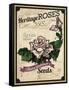 Seed Packet - Roses-The Saturday Evening Post-Framed Stretched Canvas