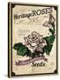 Seed Packet - Roses-The Saturday Evening Post-Stretched Canvas