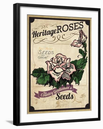 Seed Packet - Roses-The Saturday Evening Post-Framed Giclee Print