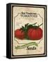 Seed Packet - Tomatoes-The Saturday Evening Post-Framed Stretched Canvas