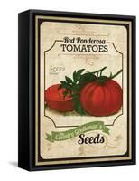 Seed Packet - Tomatoes-The Saturday Evening Post-Framed Stretched Canvas
