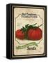 Seed Packet - Tomatoes-The Saturday Evening Post-Framed Stretched Canvas