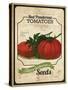 Seed Packet - Tomatoes-The Saturday Evening Post-Stretched Canvas