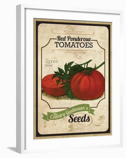 Seed Packet - Tomatoes-The Saturday Evening Post-Framed Giclee Print