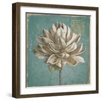 Seed Pod I no Words Turquoise-Beth Grove-Framed Art Print