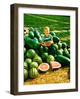 Seedless Watermelons at Purdue University-John Dominis-Framed Photographic Print