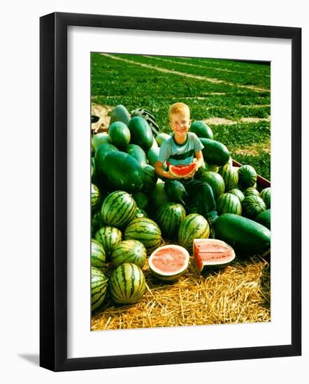 Seedless Watermelons at Purdue University-John Dominis-Framed Photographic Print
