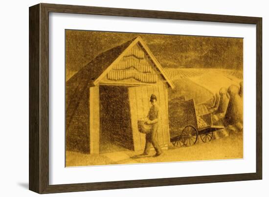 Seedtime and Harvest, 1937-Grant Wood-Framed Giclee Print