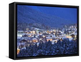 Seefeld Village, the Tyrol, Austria, Europe-Christian Kober-Framed Stretched Canvas