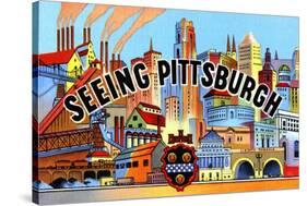 Seeing Pittsburg-Curt Teich & Company-Stretched Canvas