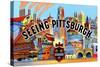 Seeing Pittsburg-Curt Teich & Company-Stretched Canvas