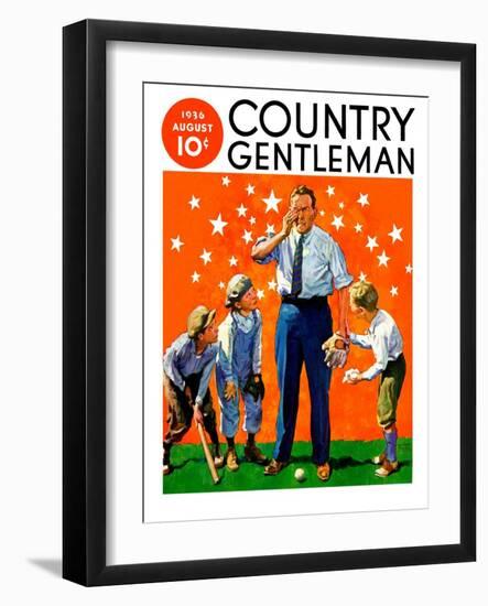 "Seeing Stars," Country Gentleman Cover, August 1, 1936-William Meade Prince-Framed Giclee Print