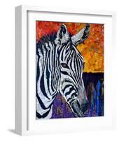 Seeing Stripes Retouched-null-Framed Art Print