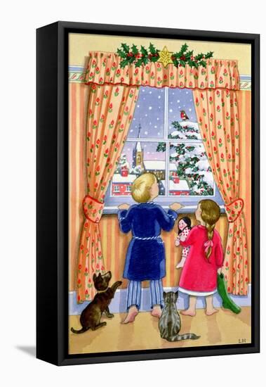 Seeing the Snow-Lavinia Hamer-Framed Stretched Canvas