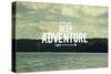 Seek Adventure-Vintage Skies-Stretched Canvas