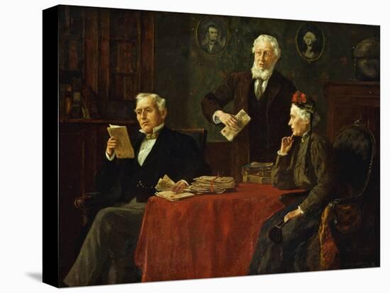 Seeking Advice-Louis Charles Moeller-Stretched Canvas