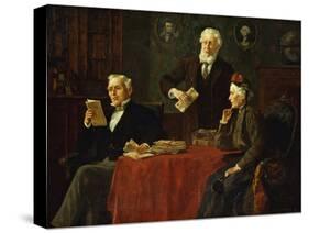 Seeking Advice-Louis Charles Moeller-Stretched Canvas