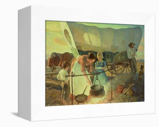 Seeking the New Home-Newell Convers Wyeth-Framed Stretched Canvas