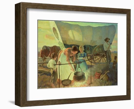 Seeking the New Home-Newell Convers Wyeth-Framed Giclee Print