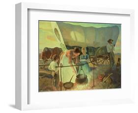 Seeking the New Home-Newell Convers Wyeth-Framed Giclee Print