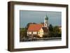 Seekirche  St. Georg (church of St George), Wasserburg on Lake Constance-Christine Meder stage-art.de-Framed Photographic Print