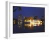 Seema Malakaya Temple on Beira Lake at Dusk, Cinnamon Gardens, Colombo, Sri Lanka, Asia-null-Framed Photographic Print