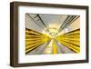 Seemingly never ending main tunnel at Schoenenbourg Fortress, Bas-Rhin department, France, Europe-Andreas Brandl-Framed Photographic Print