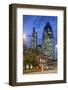 Seen from Aldgate High Street. on the Left 122 Leadenhall Street, on the Right 30 St. Mary Axe.-David Bank-Framed Photographic Print