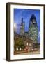 Seen from Aldgate High Street. on the Left 122 Leadenhall Street, on the Right 30 St. Mary Axe.-David Bank-Framed Photographic Print