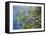 Seerosen-Claude Monet-Framed Stretched Canvas