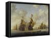 Seeschlacht-Jan Beerstraten-Framed Stretched Canvas