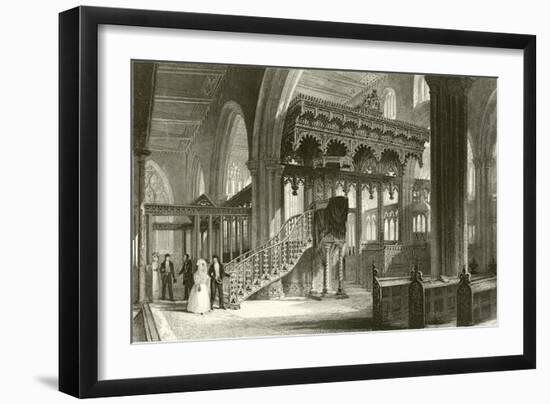 Sefton Church, Lancashire-Thomas Allom-Framed Giclee Print