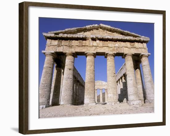 Segasta Temple, Sicily, Italy-Peter Thompson-Framed Photographic Print