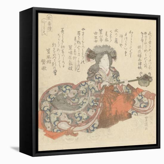 Segawa Kikunojô as Tomoe Gozen, c.1825-29-Utagawa Toyokuni-Framed Stretched Canvas