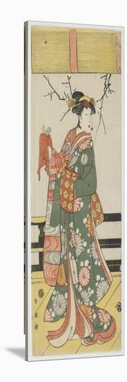 Segawa Kikunojo III as Itohagi, 1792-Katsukawa Shun'ei-Stretched Canvas