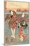 Segawa Kikunojo to Bando Minosuke No Shiohigari-Utagawa Toyokuni-Mounted Giclee Print