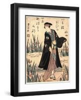 Segawa Kikunojo-Utagawa Toyokuni-Framed Premium Giclee Print
