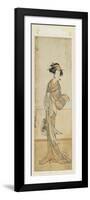 Segawa Kikunoju in a Female Role, Late 18th Century-Katsukawa Shunsho-Framed Giclee Print