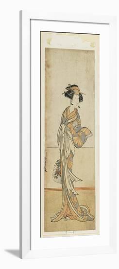 Segawa Kikunoju in a Female Role, Late 18th Century-Katsukawa Shunsho-Framed Giclee Print